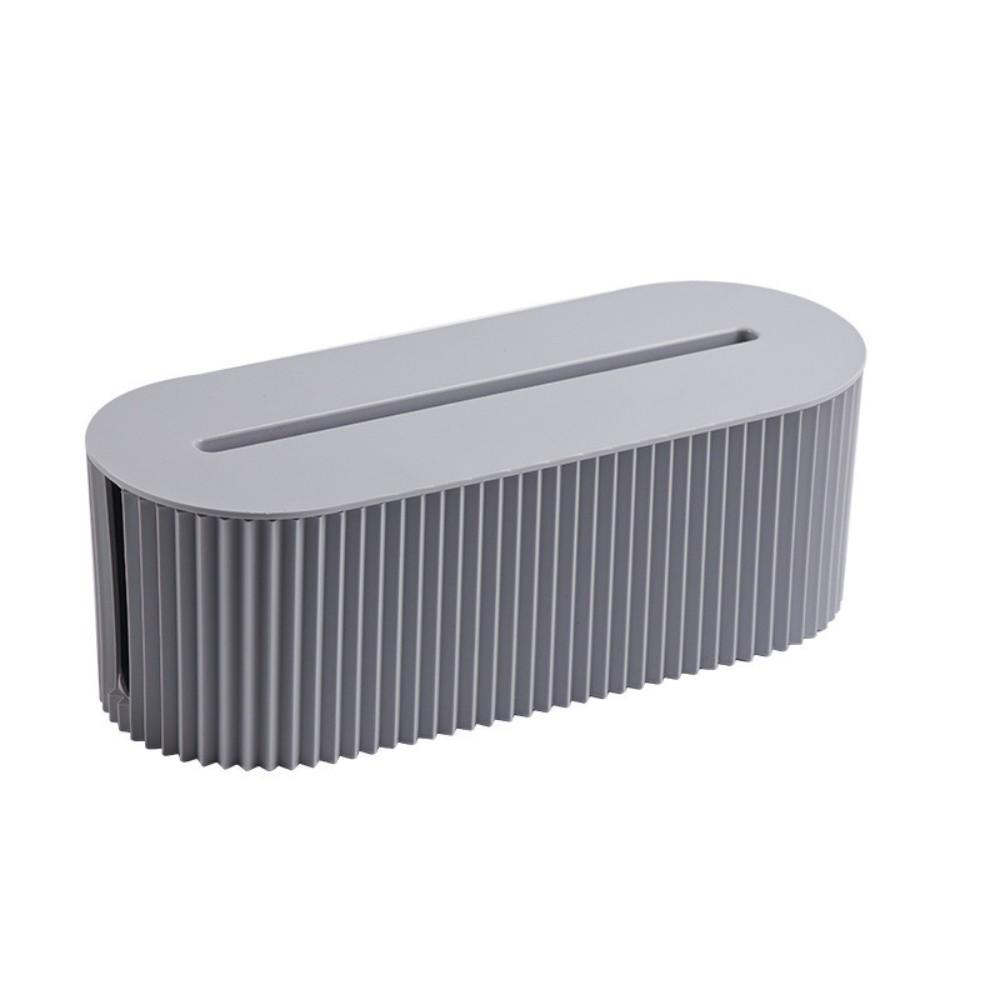 Dustproof Cable Management Box Removable Lid Cable Storage Box Phone Stand Slot  Home Office