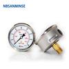 Instruments Stainless Steel Gauge SM1SP63B 63mm 2.5inch 1/4 NPT Back Manometer Liquid Hydraulic For Oil Medium Pressure Gauge