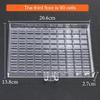 Creative Plastic Storage Box 471 Grids 3 Drawers for Organizing Crafts Art Supplies Nail Tips Beads Jewelry