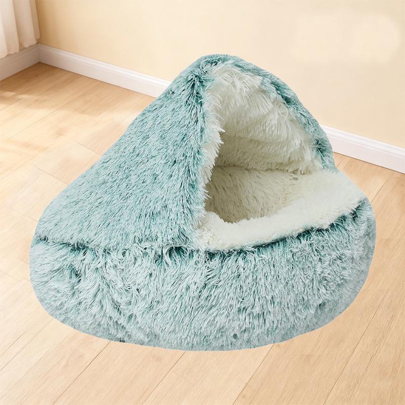 Cozy Semi-Enclosed Winter Pet Nest for Dogs & Cats