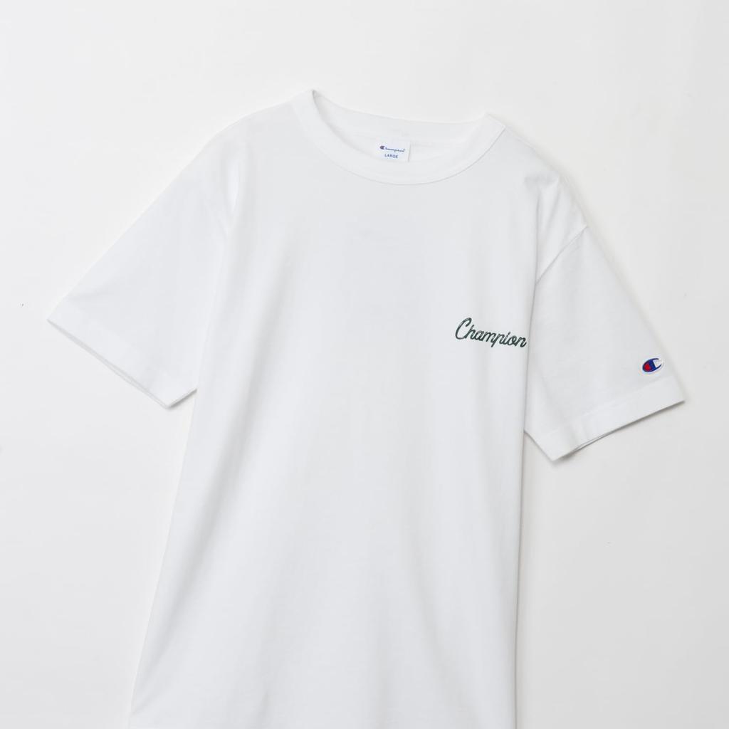 Champion Short Crew Graphic Logo Short Sleeve White X Green T-shirt, Sleeve, Neck, 100% Cotton, Print, T-shirt, C8-X319, Men's,