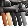 Luxury Car Seat Neck Pillow Headrest Leather Memory Chair Cervical Pillow Breathable Office Headrest Foam Protector Cylindr T3K2
