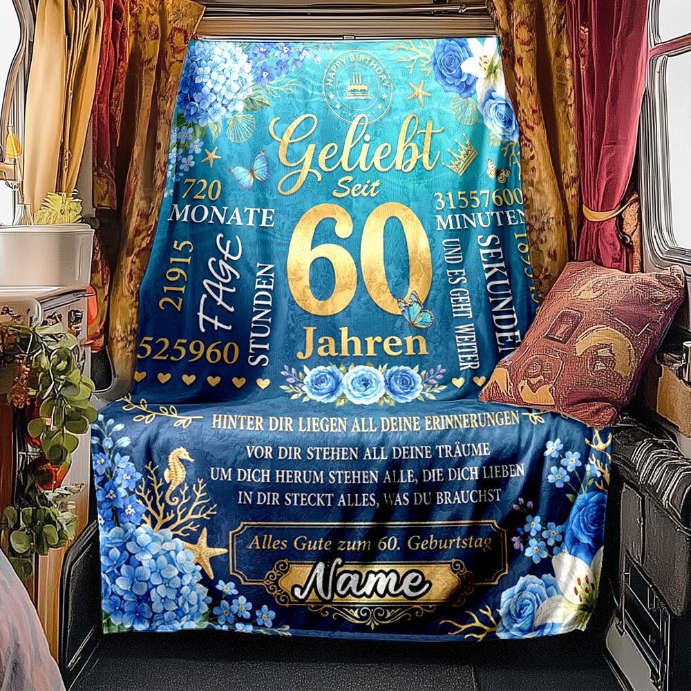 Golden Anniversary Celebration Blanket Durable Comfort For Sofa Couch Office Bed Picnics Ideal For All Seasons Stylish Decor Perfect Gift For