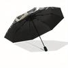Golden Celestial Wheel Mandala Umbrella, Portable 3-Fold Umbrella for Men & Women,Christmas Gift ES256