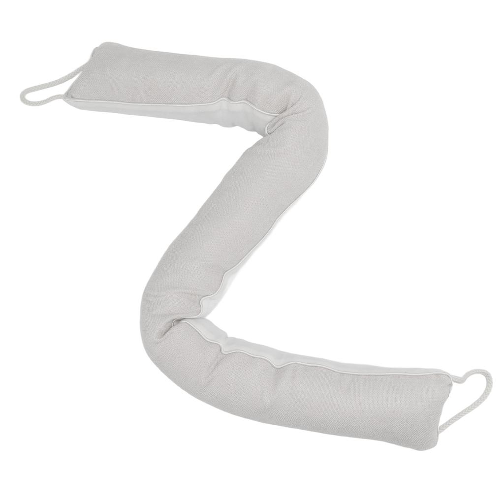 Türschlange Zugluftstopper Staubdicht Geräuschdämmend Waschbar Unter Tür Zugluftstopper für Zuhause Beige