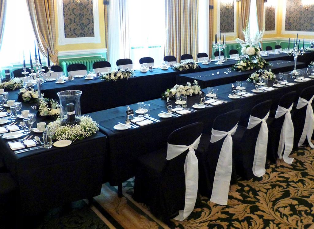 Black Wedding Banquet Chair Cover Elastic [21Bc]