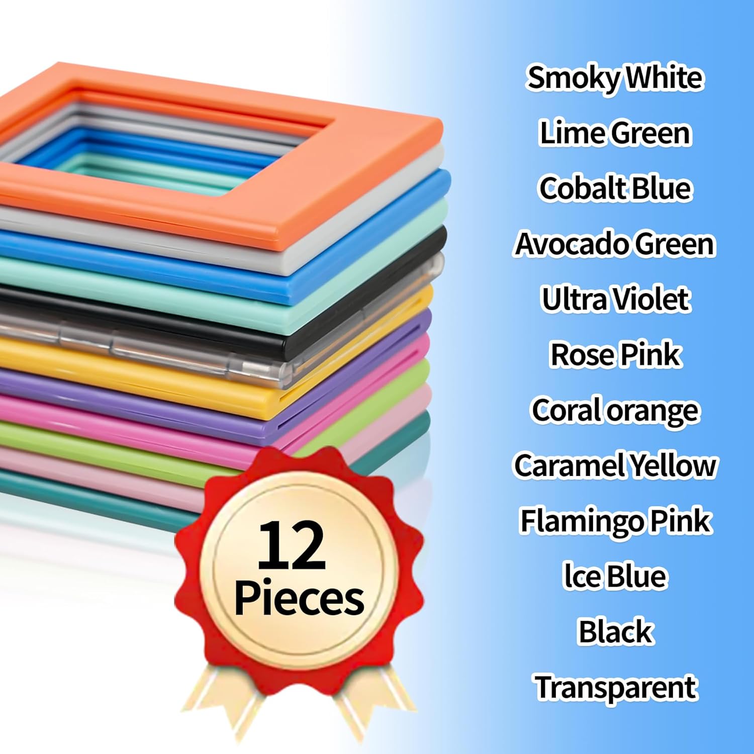 12 Packs Magnetic Picture Frame, Mini Picture Magnets 2x3 Picture Frame for Refrigerator,Wallet Size Magnetic Photo Frames,Magnetic Photo Frames for