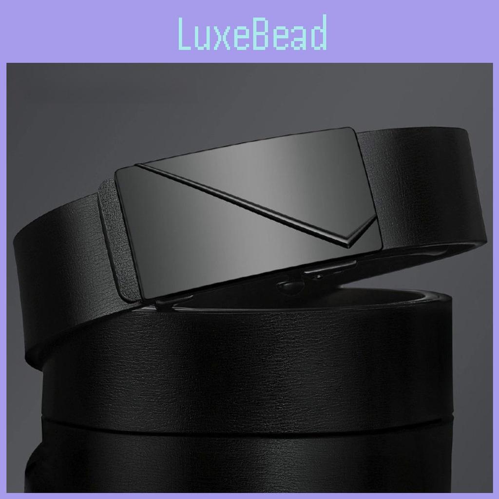 Minimalist Pu Leather Automatic Buckle Belt For Business Casual Wear