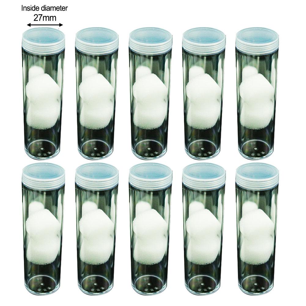 Hold 40 Coins Coin Collection Box Plastic Protection Clear