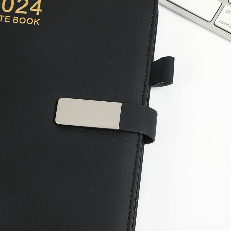Custom Logo A5 PU Leather Agenda Planner Journal Notebook Office School Diary