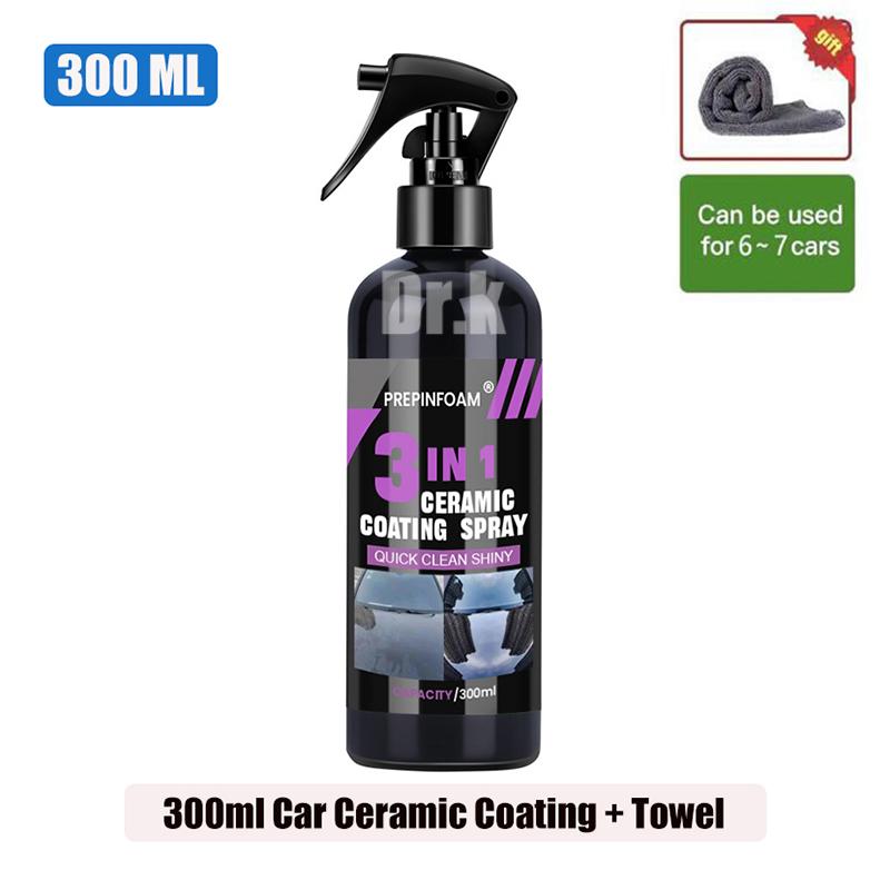 

Керамическое покрытие для автомобиля Нанопокрытие для автомобиля Кристаллическое покрытие Жидкость Гидрофобное покрытие против царапин Покрытие для автомобильного воска Полировка автомобиля 300ml