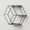 Storage Organizer Floating Geometric Figure Smooth Lines Creative Round Shape Storage Rack for Home