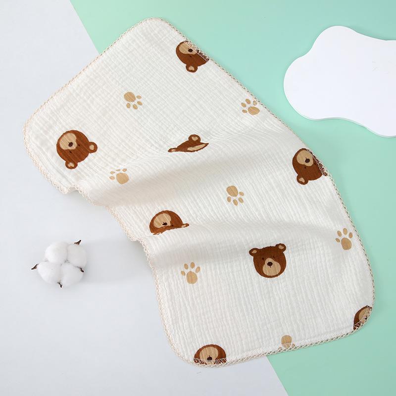 4-Layer Cotton Gauze Baby Towel - Soft, Class A, Small Square for Children and Kindergarten Use