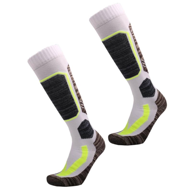 1 Pair Ski Socks Mens & Women Warm Winter Cotton Ski Socks for Skiing & Snowboarding, Non-Slip Knee-high Ski Calf Socks