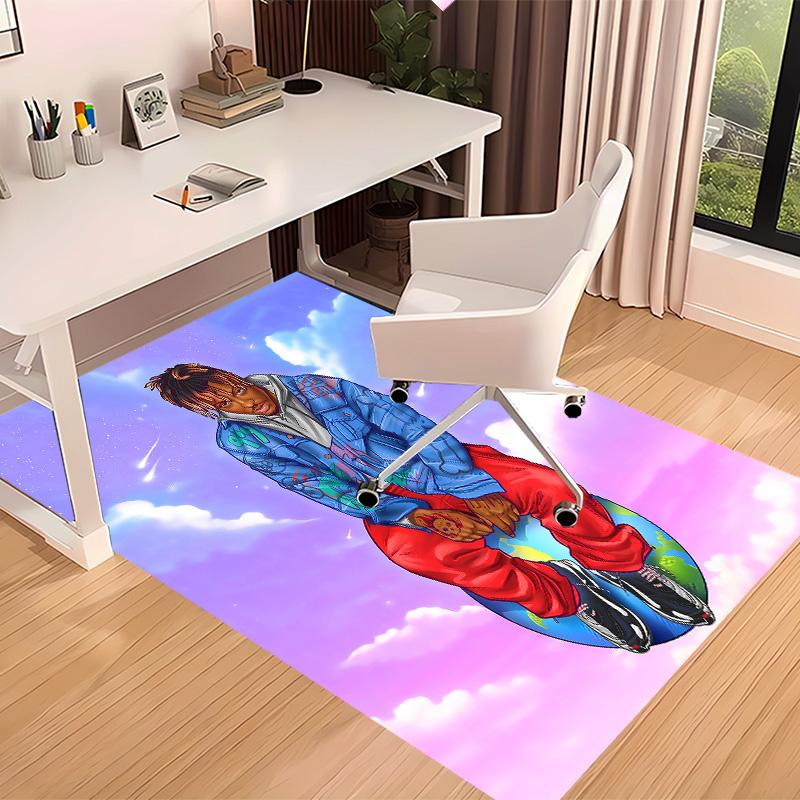 Juice WRLD1 Printed Absorbent Washable Carpet, Non-Slip Bathroom Mats, Kitchen Rugs, Yoga Mat,Living Room Entrance, Camping Picnic Rugs