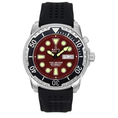 Reloj para Hombre FreeDiver Versión 02 Helium Safe 1000M Zafiro Automático Esfera Roja 1068HA90-34VA-RED-V02