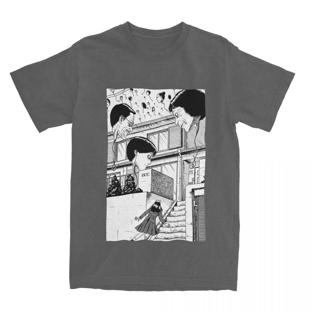 Haikyuu T-Shirt Hanging Balloons 100 Cotton T-Shirts Junji Ito Anime Tee Shirt for Men Summer Y2K Casual Short Sleeve Top Tees