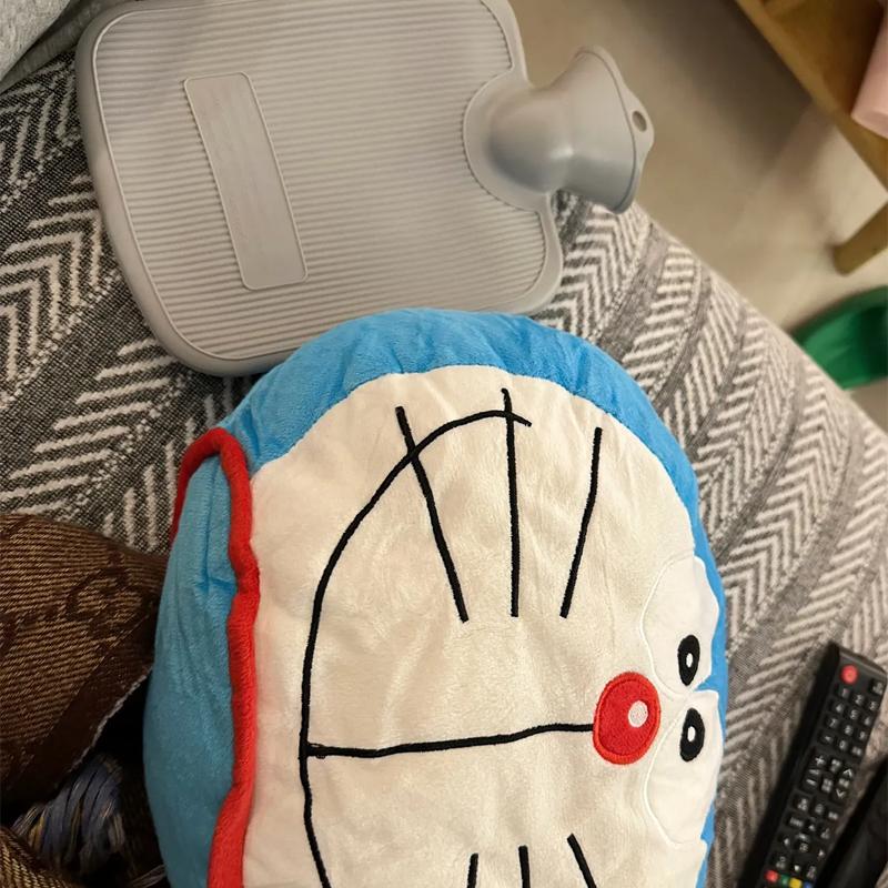 Doraemoned Water Injection Water Bag Warm Water Bag Apply Stomach And Warm Hands And Feet Cartoon Cute Plush Toy Doll Gift