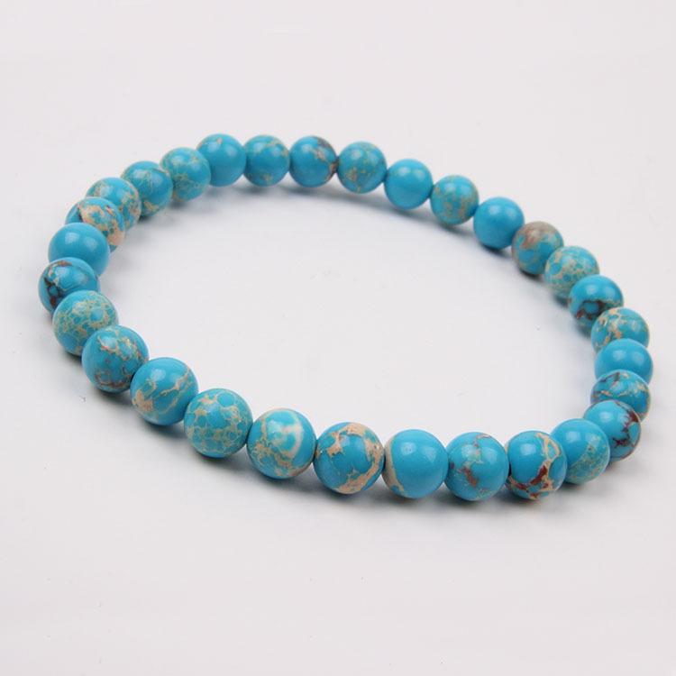 Red Agate Crystal Bracelet: Simple Round Beads, Couple Style Hand Jewelry