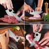 Stainless Steel Boning Knife Kitchen Hand Forged Wooden Handle Butcher Knife Meat Cutting Fish Cutting Knife Household Kitchen Accessories