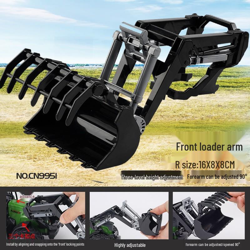 Electric Remote-Control Alloy Tractor & Harvester Toy for Kids