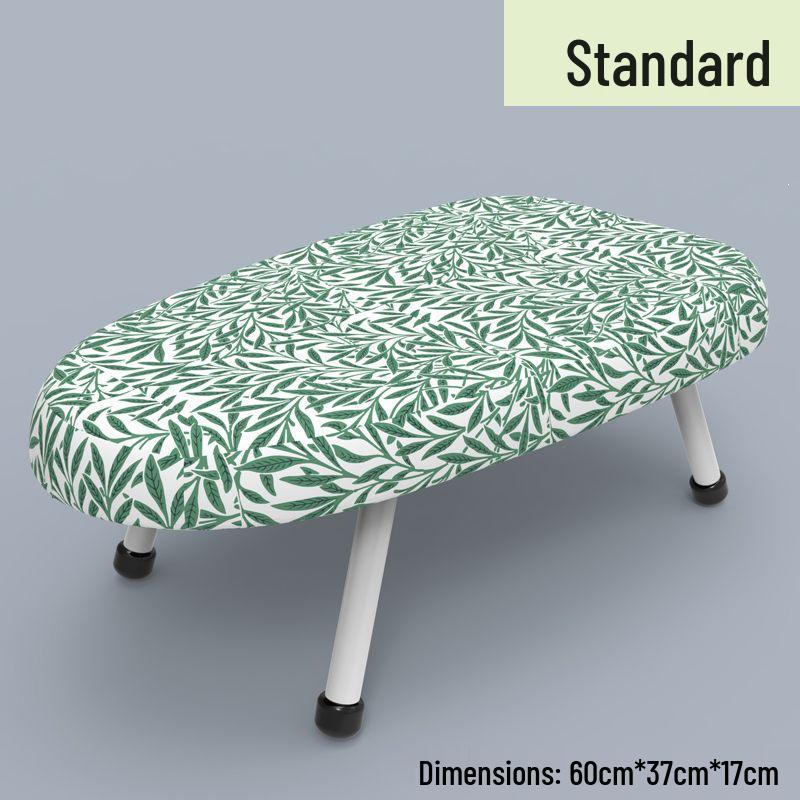 Compact Folding Ironing Board with Mini Iron Pad and Clothes Rack