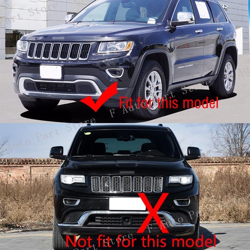 Für Jeep Grand Cherokee 2014 2015 2016 Stoßstange vorne unterer Kühlergrill Füllleiste Scheinwerfer Unterleiste Abdeckung Kappe Blende