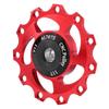 Lightweight 11T Mountain Bike   Rr Derailleur Pulley   Wheel (Black Red)