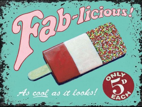 

Fablicious Retro Aluminium Vintage Sign Wall Art Kitchen GiftAluminum 20x30cm（7.8x11.8inch）