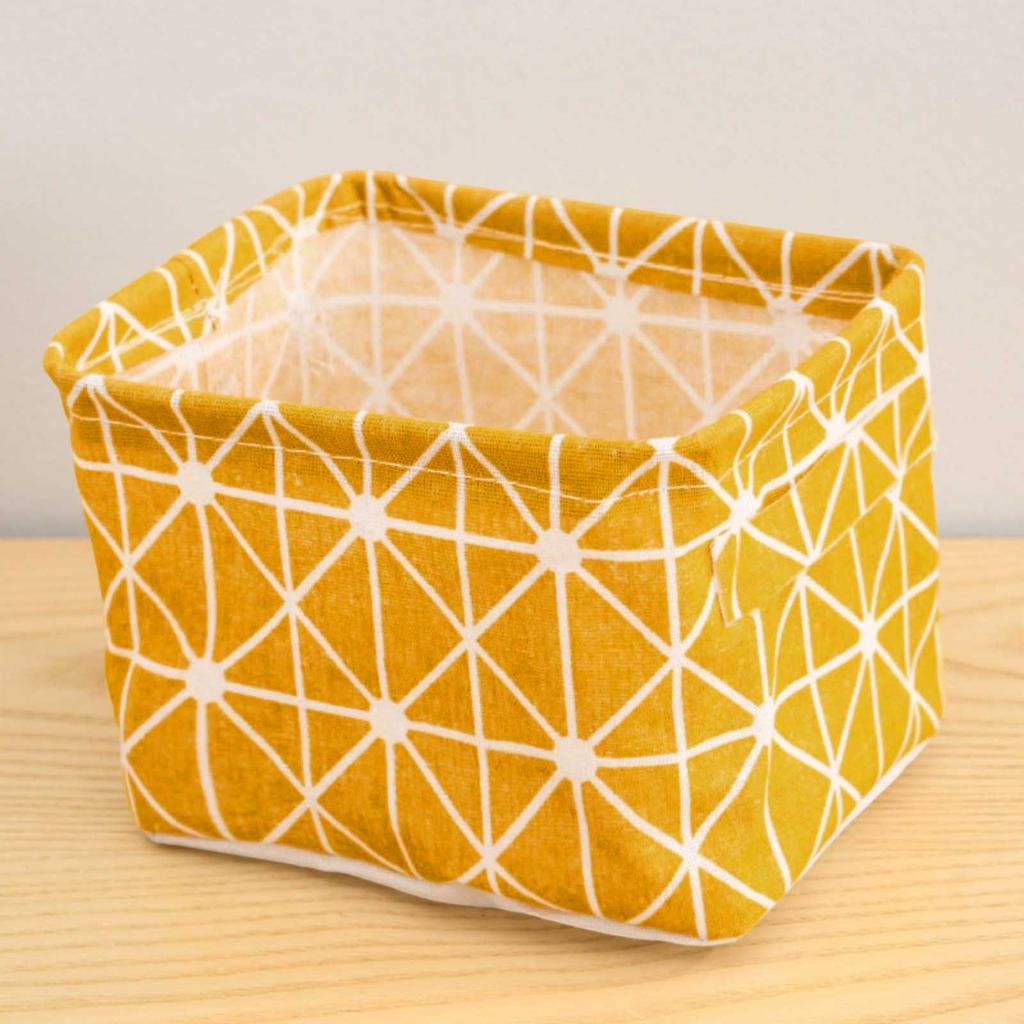 Desktop Storage Basket Foldable Cosmetic Storage Box