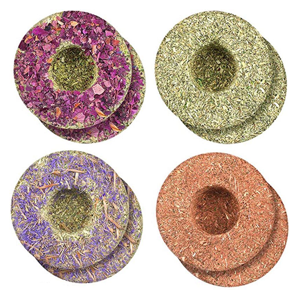 

Печенье-лакомство для шиншилл со вкусом цветов, снеки, лакомства для хомяков, жевательные игрушки для кроликов, пирожные из тимофеевки 4Pcs