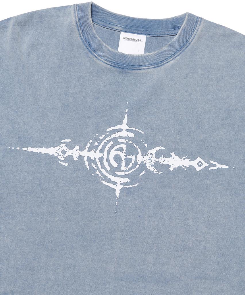 Nomaenyueol S.G Washed Long Sleeve Tee - Washed Blue