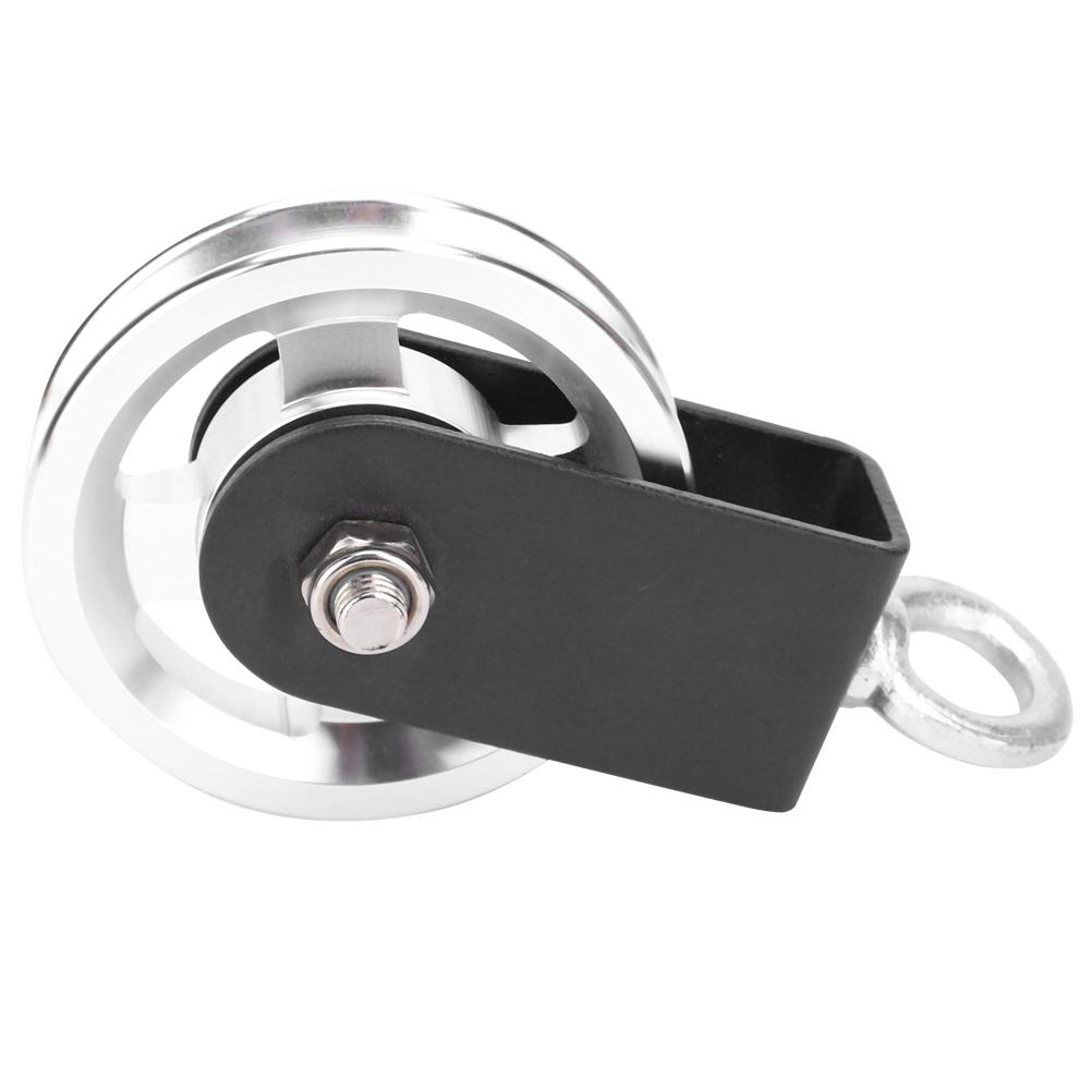 Fitnessgeräte Halterung 95mm Aluminiumlegierung Umlenkrolle Leises Hängerad DIY Sport Fitnessstudio