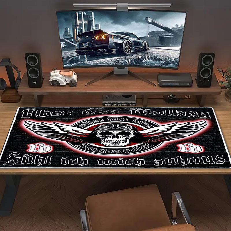 Böhse Onkelz Poster Farbe Mauspads Großes Gaming Tischkissen Rutschfestes Laptop Tablet Großes Mauspads XXL Matte Mini PC Spielmatte Mit Verriegeltem Rand