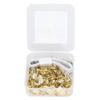 100Pcs Upholstery Tack Decorative Nail Pin Head Carbon Steel Set Kit for Furniture Gold