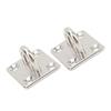 2Pcs Boat Square Pad Eye Stainless Steel Firm Durable Marine SS Pad Hardware for Yacht 30 X 35mm 1.2 X 1.4in