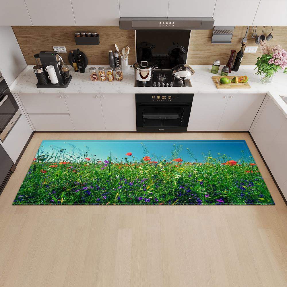 Nordic Kitchen Mat Porch Door Mat Living Room Bedroom Long Carpet Corridor Non-slip Floor Children's Carpet