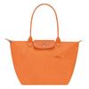 Le Pliage Green 31 Langer Griff Bestickt Recyceltes Polyamidgewebe Knödeltasche Damen Handtaschen Orange 1899919P54