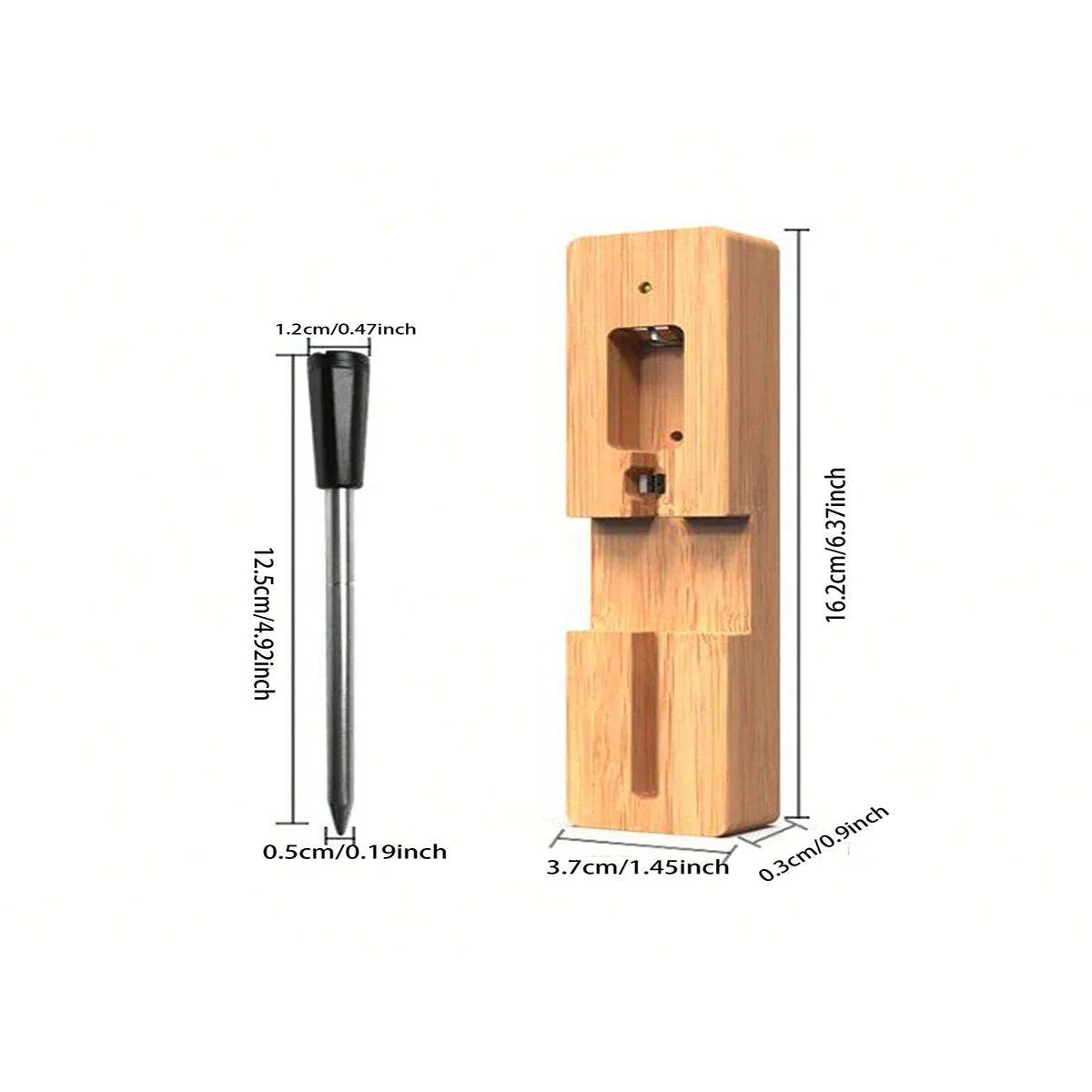 

1 шт. Bluetooth термометр для мяса - Умный беспроводной инструмент для барбекю с дальностью передачи 30 м для удобного контроля за грилем