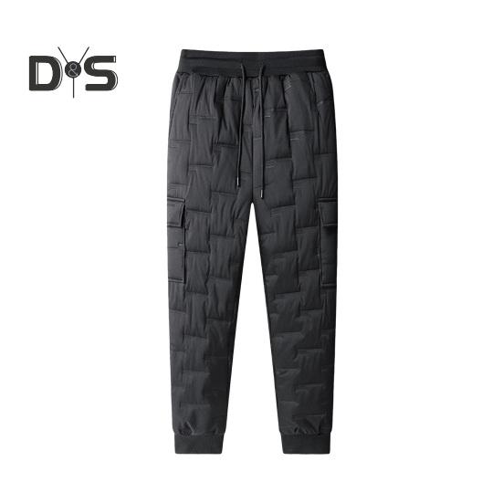 

Осенне-зимние мужские спортивные брюки с карманами, свободные, с эластичной талией, толстые, плюшевые, с подкладкой, свободные, прямые, однотонные, спортивные брюки для повседневной носки, спортивные брюки L B