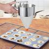 Pancake Batter Dispenser Multi-Caliber Stainless Steel Funnel Dispenser with Stand Cupcakes Baking Maker Tools Kitchen Gadgets