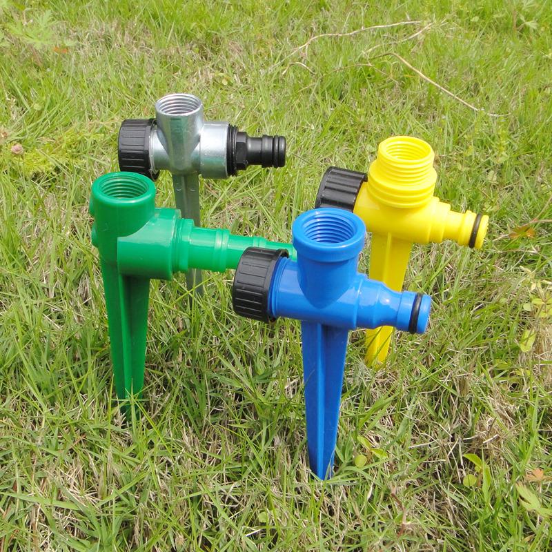 4-Point Internal Thread Plastic Sprinkler Nozzle Ground Plug for Gardening