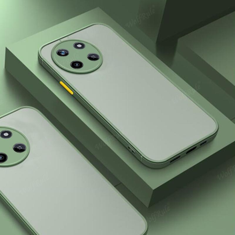 

Для OPPO Realme 11 Чехол Крышка Realme 11 Capa Новый Броня Ударопрочный Бампер для Телефона Задняя Полупрозрачная Матовая Fundas Realme 11 4G Global Realme 11 4G Global армия зеленый