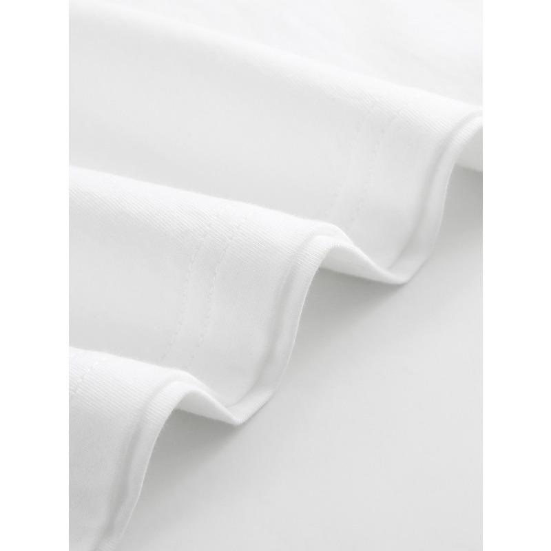 Men'S Funny Fishing Graphic T-Shirt - White Casual Round Neck Short Sleeve with Jumping Fish Print - All-Season Comfort Fit for Outdoor Activities