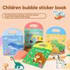 Sticker Books 3D Reusable Stickers Books Animal Dinosaurs Ocean World Vehicle Educational Travel Stickers