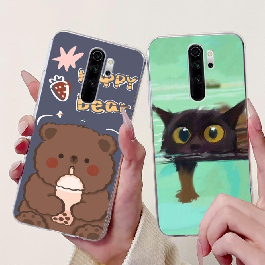 2024 Cute Cartoon Case For Xiaomi Redmi Note 8 Pro Note8 8T Soft Silicone TPU Back Cover For Redmi Note 8 T 8Pro Phone Cases