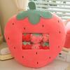 Bag Of Fruit Toy Stuffed Soft Snack Pillow Plush Strawberry Banana Avocado Carrot  Kids Toys Birthday Gift For Girl