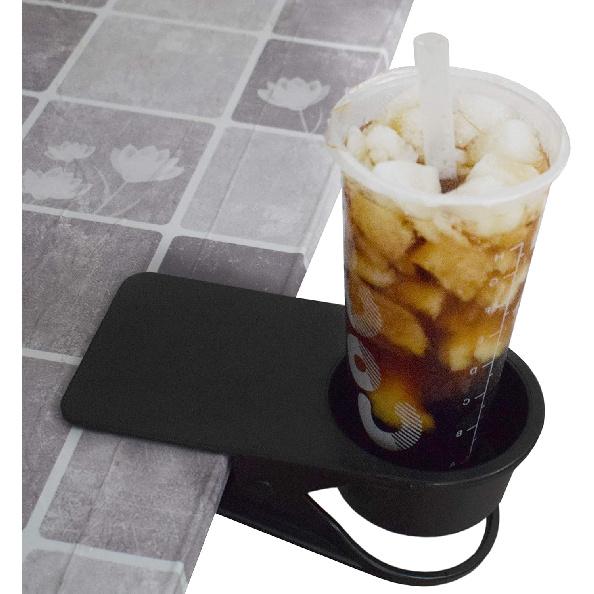 Home Office Table Desk Side Huge Clip Tea Coffee Cup Holder Clip Teacup Drinking Cup Holder Clip Clamp,Black