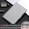 Portable Anti-Theft RFID Blocking Stainless Steel Card Holder for Men & Women