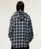 IDWS Hooded Checkered Shirt Blue